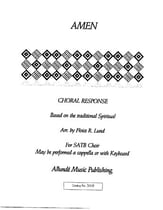 Amen SATB choral sheet music cover